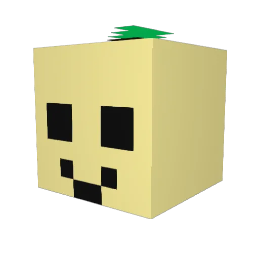 ARMUTTTTT Minecraft avatar head, 3D render