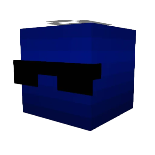 ARNGAK Minecraft avatar head, 3D render