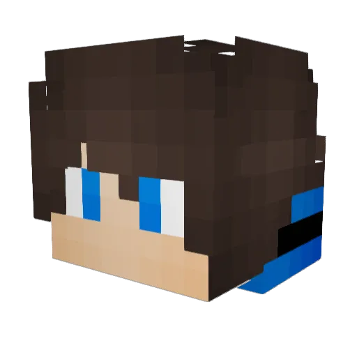 ARPH6 Minecraft avatar head, 3D render