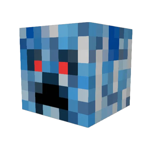 ARRRQ24 Minecraft avatar head, 3D render