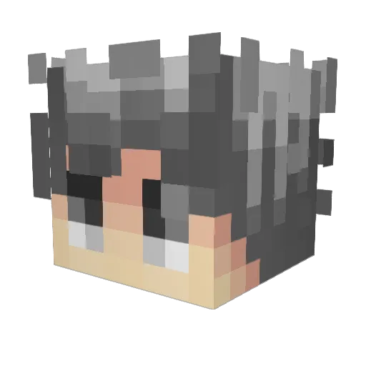 ARS1azr Minecraft avatar head, 3D render