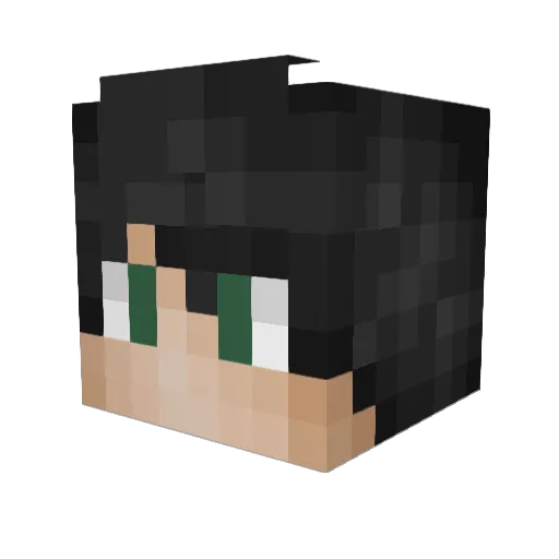 ARSAdapt Minecraft avatar head, 3D render