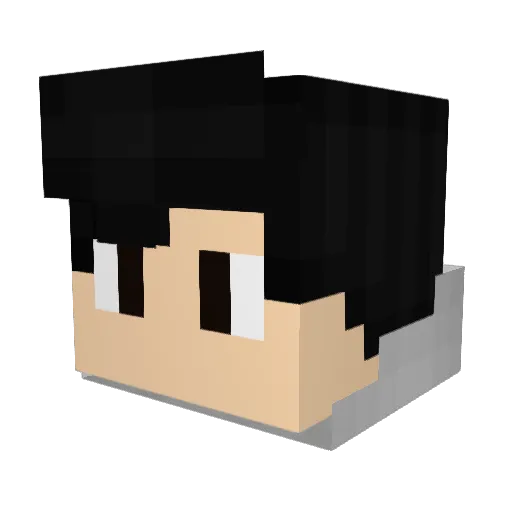 ART2810 Minecraft avatar head, 3D render