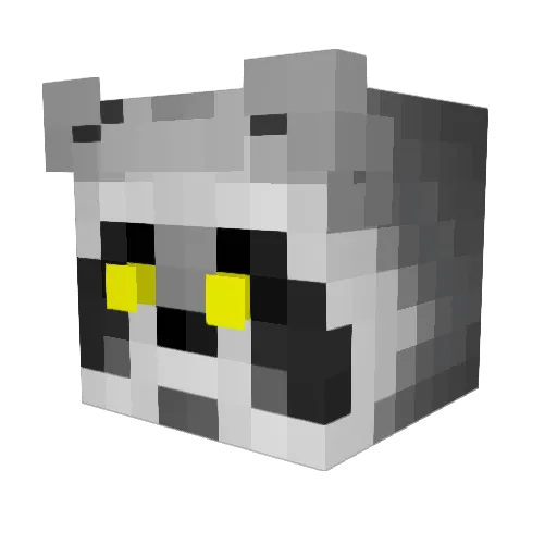 ARTEMEI Minecraft avatar head, 3D render