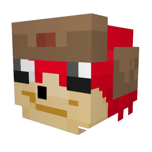 ARTEMZZ_ Minecraft avatar head, 3D render