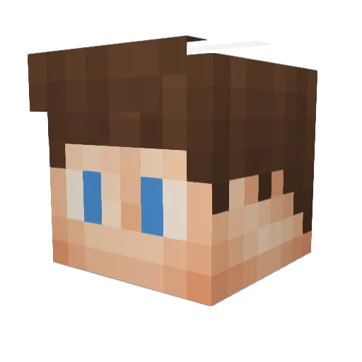 ARTFX Minecraft avatar head, 3D render