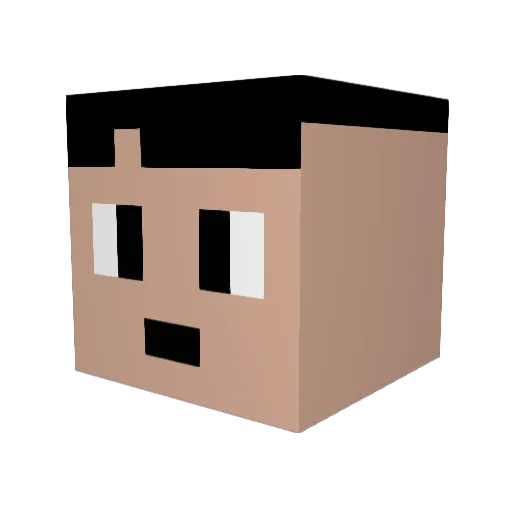 ARTHURACARDOSO10 Minecraft avatar head, 3D render