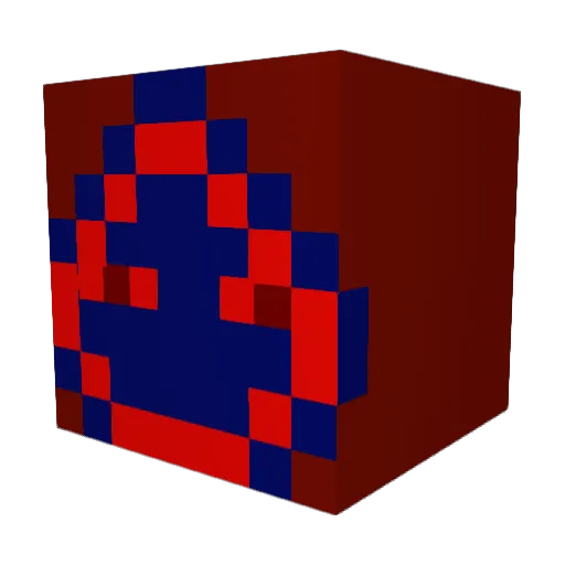 ARTIST501 Minecraft avatar head, 3D render
