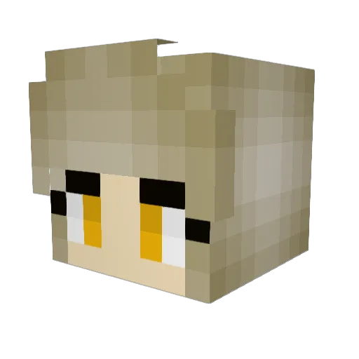 ARTORIOT Minecraft avatar head, 3D render