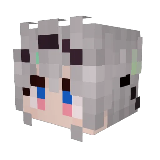 ARTPKYZ Minecraft avatar head, 3D render