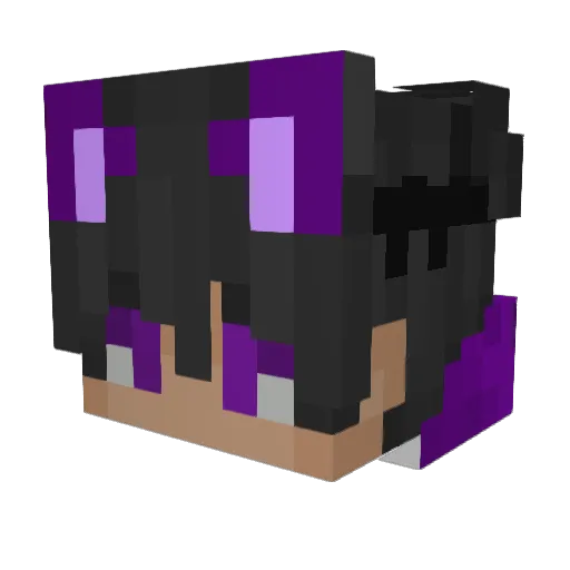 ARTYsst Minecraft avatar head, 3D render