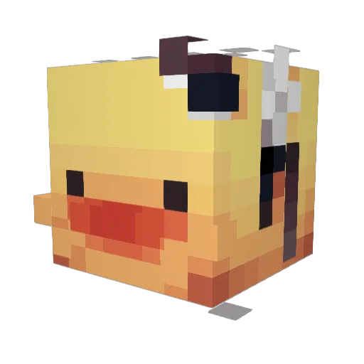 ARTZYKIDS Minecraft avatar head, 3D render