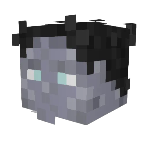 ARTempest Minecraft avatar head, 3D render