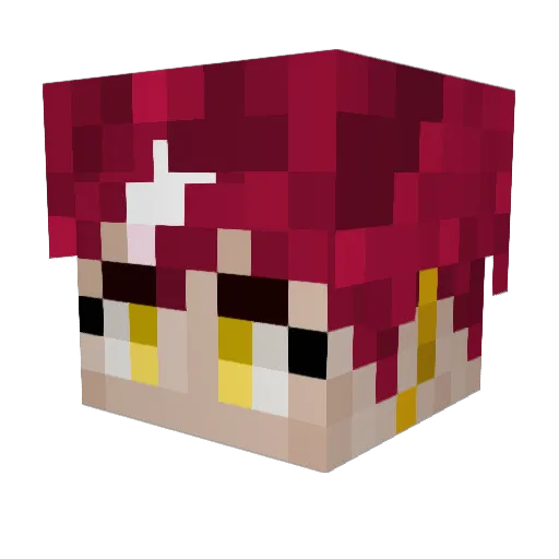 ARVA_69 Minecraft avatar head, 3D render