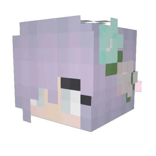 ARW33 Minecraft avatar head, 3D render