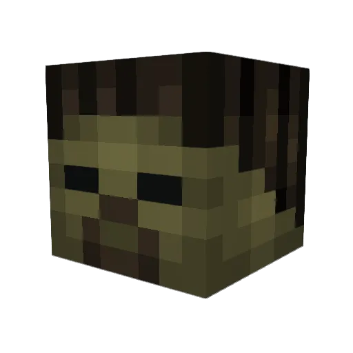 ARWG124 Minecraft avatar head, 3D render