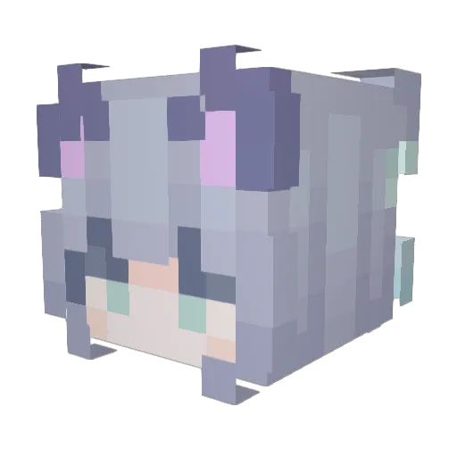 ARan_OuO Minecraft avatar head, 3D render