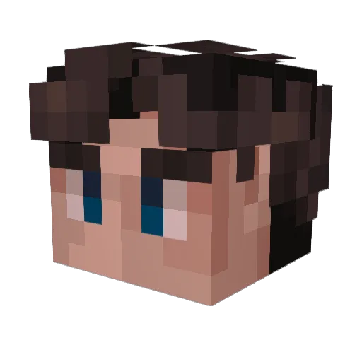 ARandomDaze Minecraft avatar head, 3D render