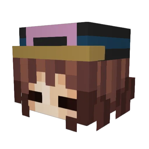 ARandomThing_ Minecraft avatar head, 3D render