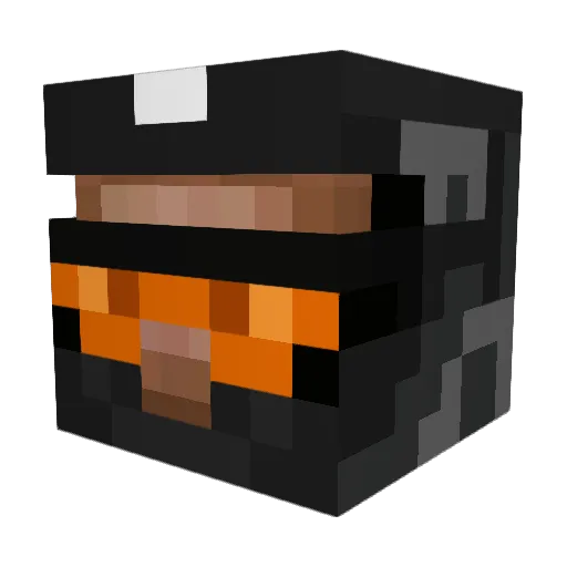AReS_935 Minecraft avatar head, 3D render