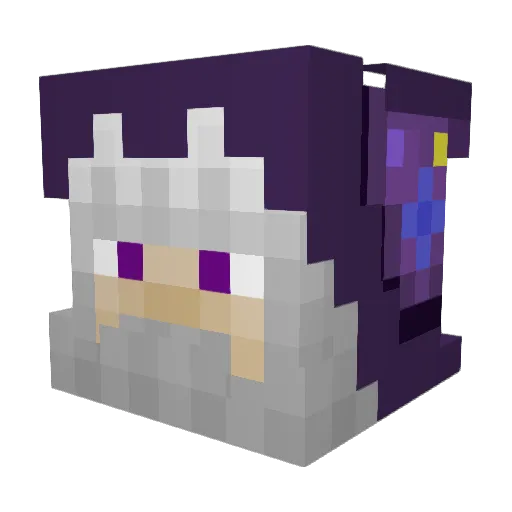 ARealBear Minecraft avatar head, 3D render