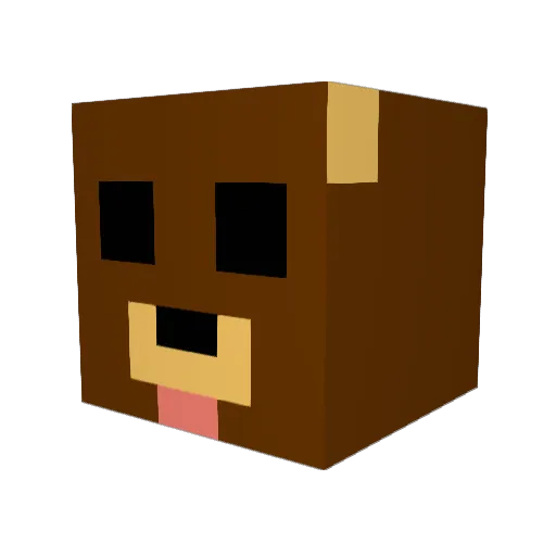 ARealLifeCreeper Minecraft avatar head, 3D render