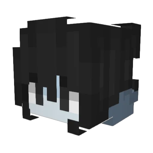ARedScoot Minecraft avatar head, 3D render