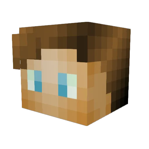 ARjags15 Minecraft avatar head, 3D render