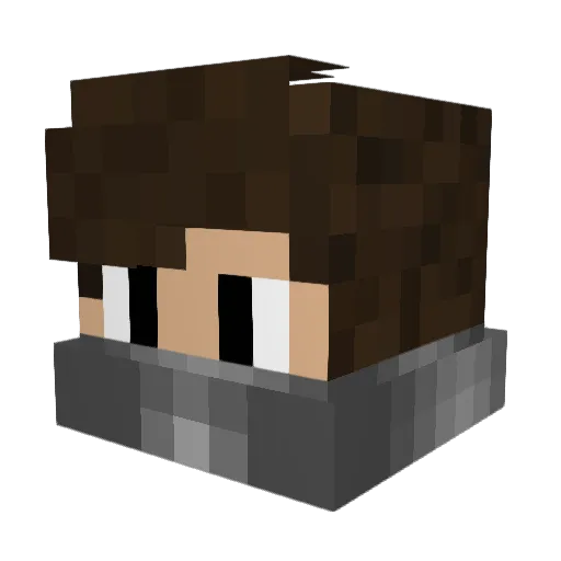 ARod19 Minecraft avatar head, 3D render