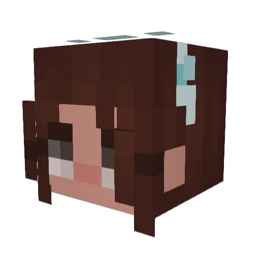 ARottingCorpse Minecraft avatar head, 3D render