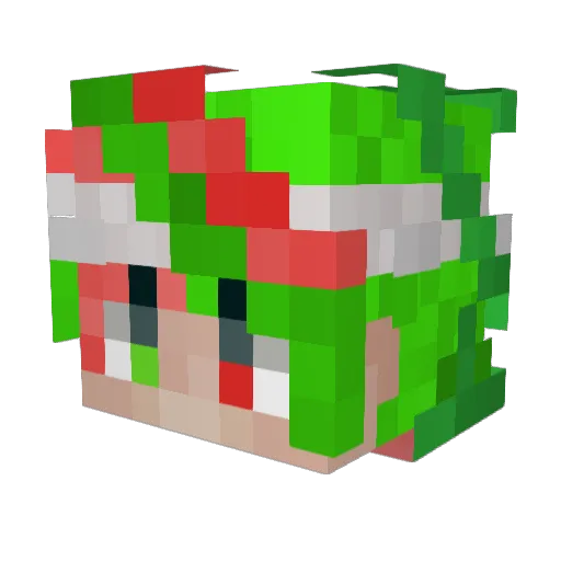 ARraees Minecraft avatar head, 3D render