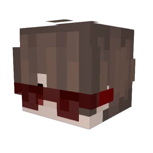 ARwastaken Minecraft avatar head, 3D render