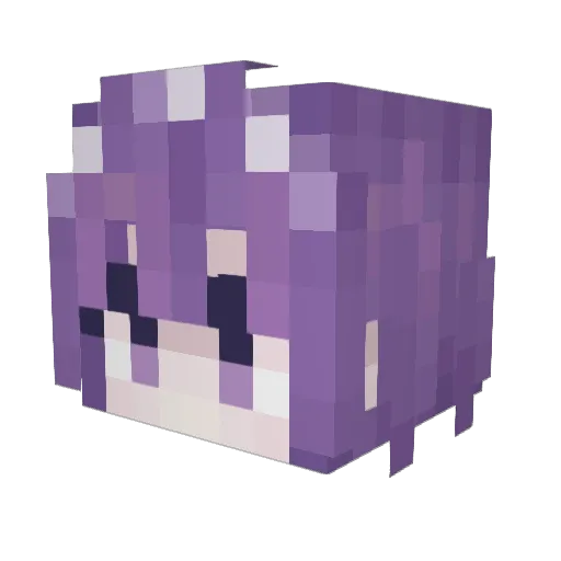 ARwhisper Minecraft avatar head, 3D render