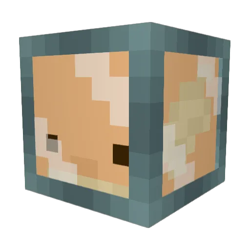 AS4214 Minecraft avatar head, 3D render