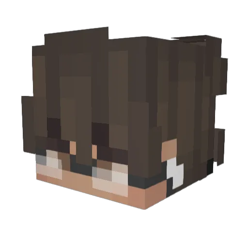 ASANMC Minecraft avatar head, 3D render