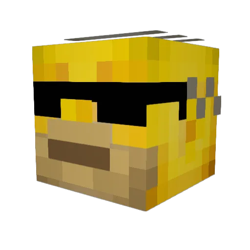 ASAP21 Minecraft avatar head, 3D render