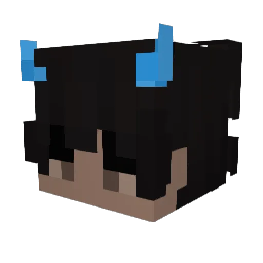 ASAPX Minecraft avatar head, 3D render