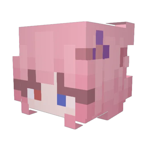 ASAP_LIBERAL Minecraft avatar head, 3D render