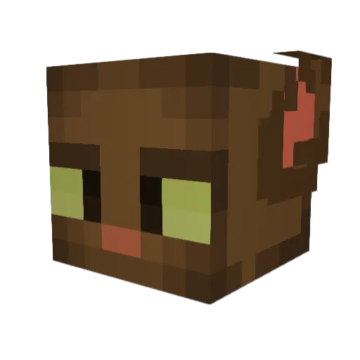ASARKAR Minecraft avatar head, 3D render