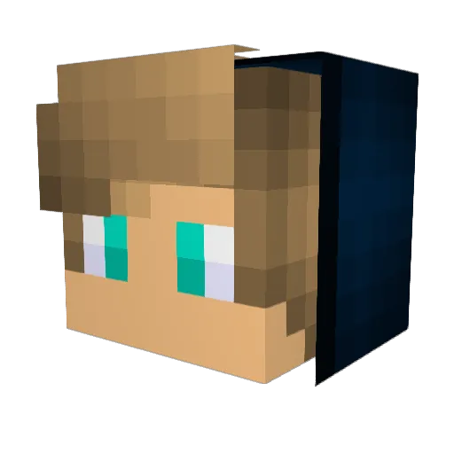 ASASABLE187 Minecraft avatar head, 3D render