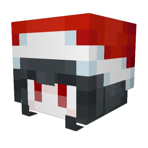 ASAfuyan10 Minecraft avatar head, 3D render