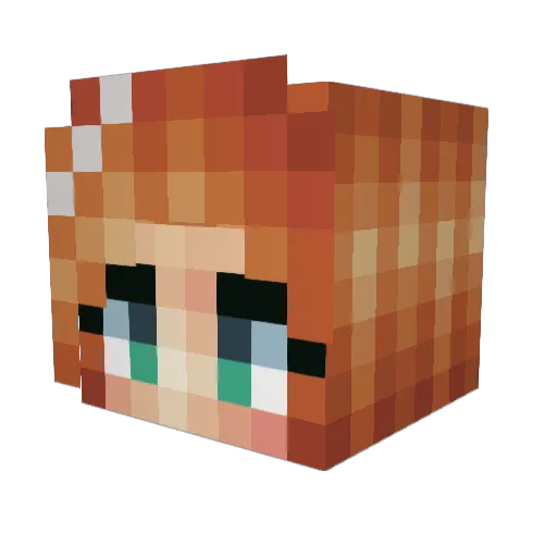 ASFJEROME8228 Minecraft avatar head, 3D render
