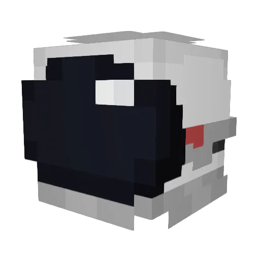 ASG_Apollo Minecraft avatar head, 3D render