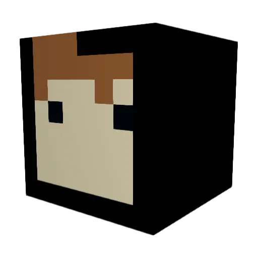 ASG_LENN Minecraft avatar head, 3D render