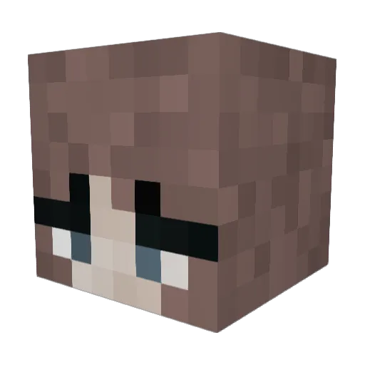 ASHEQUESTRIAN Minecraft avatar head, 3D render