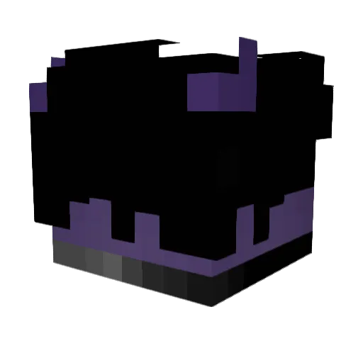 ASHHUM Minecraft avatar head, 3D render