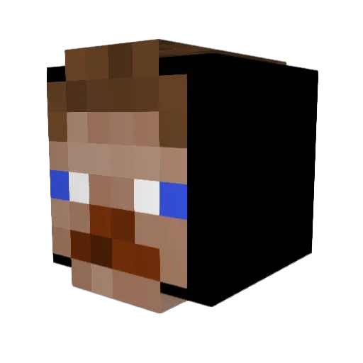 ASHIRA02 Minecraft avatar head, 3D render