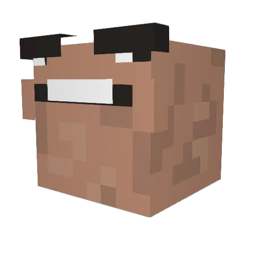 ASHOT228 Minecraft avatar head, 3D render