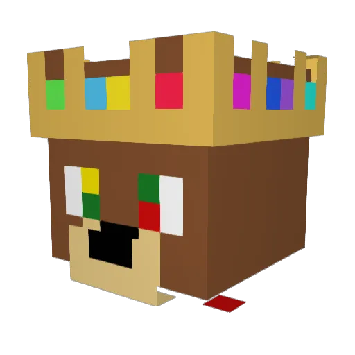 ASIANPIXELBUSTER Minecraft avatar head, 3D render