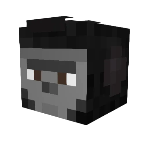 ASIAN_BOY2 Minecraft avatar head, 3D render